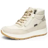 Ara Sneakerboots "NEW YORK", Damen, Gr. 8 (42), Warmfutter, beige (creme, hellbeige), Textil, Veloursleder, Schuhe Sneakerboots, Winterboots, Snowboots mit Gore-Tex, H-Weite