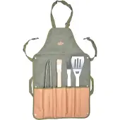 Esschert Design Grillschürze mit Grillbesteck; GT91