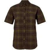 Pinewood 3121 Abisko Wanderbluse Damen Kurzarm D.Olive/D.Sandstone (778) M