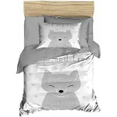 L'essentiel Maison , PH1102, Baby-Bettbezug-Set, Grau, 100 x 150 cm