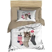 L'essentiel Maison , PH194, Baby-Bettbezug-Set, Khaki, 100 x 150 cm