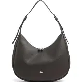 Lacoste Schultertasche Hobo Bag Dark Brown dunkelbraun