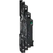 Schneider Electric Electric RSL1PVPU Schmales Interface-Relais RSL im Sockel, 1 W, 6 A, LED, Schraubk., 230VAC/DC - 10 Stück