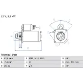 Bosch Starter 0986023380 für FORD VOLVO
