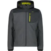CMP Herren Softshell Jacke Zip Hood 3A01787N-00FZ 48 - Jungle-Black Pine - 48