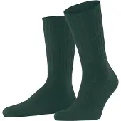 Falke Nelson Herren Bootsocken, 39-42, Grün, Uni, Schurwolle