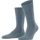 Falke Lhasa Rib Herren Socken, 39-42, Blau, Uni, Wolle