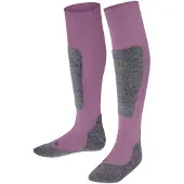 Falke Active Ski Kinder Kniestrümpfe, 23-26, Rosa, Uni, Wolle