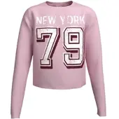 Kangaroos Langarmshirt "Cropped Shirt mit Zahlenprint" Sportiver Frontprint
