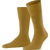 Falke Airport Herren Socken, 39-40, Grün, Uni, Schurwolle