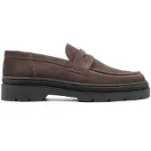 Hinson Loafers, Herren, dunkelbraunes Wildleder