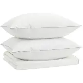 vidaXL Gänsedaunen-Bettdecken-Set 90% FULDA 3 stk. 200 x 200 cm Sommer