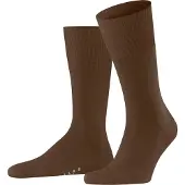 Falke Airport Herren Socken, 43-44, Braun, Uni, Schurwolle