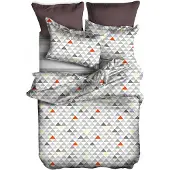 DecoKing Bettwäsche geometrisches Muster minimalistisch 155x220