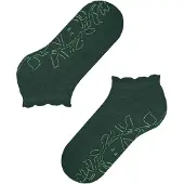 Falke Soft Elegance Damen Haussocken, 35-38, Grün, Uni, Wolle