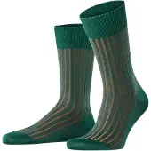 Falke Shadow Herren Socken, 39-40, Grün, Rippe, Baumwolle