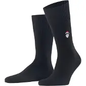 Falke Airport Santa Claus Herren Socken, 43-44, Blau, Uni, Schurwolle