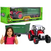 Ramiz Traktor mit Anhänger Kinder Metall Kippbar Rückziehmotor