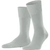 Falke ClimaWool Herren Socken, 39-40, Grau, Uni, Wolle