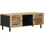 Syfax Couchtisch Natur 100 x 54 x 40 cm Massivholz Mango