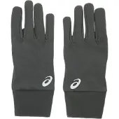 Asics Laufhandschuhe , Gr. L/XL, schwarz, Obermaterial: 92% Polyester, 8% Elasthan, Handschuhe Laufhandschuhe, Reflektierend, Bequeme Bündchen, Angerautes Material
