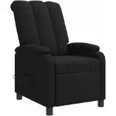 vidaXL Massage Relaxsessel Schwarz Stoff