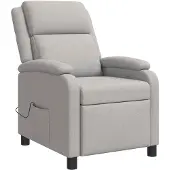 vidaXL Massage Relaxsessel Wolkengrau Stoff