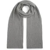 Tommy Hilfiger Strickschal "TH FLAG PIMA COTTON CASH SCARF" mit Logostickerei, mit Kaschmiranteil Unisex