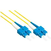 GOOD CONNECTIONS LWL-Kabel 1m Duplex OM2 Singlemode 9/125 SC/SC Gelb