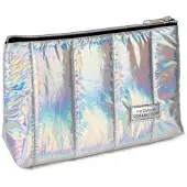 FANDY Federmäppchen Casing 01, waschbar, aus schimmerndem Stoff, mit stilvollen Aufnähern, in Handtaschenform, 22x16x7,5 cm (HxBXT) für Schüler