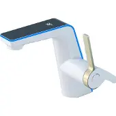 OEM Waschtischarmatur, Hebelsteuerung, Kompatibilität mit heißem und kaltem Wasser, Weiß