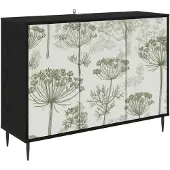 vidaXL Sideboard GOTHA Schwarz Eichen-Optik 102 x 33 x 76 cm