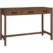 Syfax Schreibtisch mit Schubladen Natur Massivholz Teak