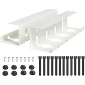 vidaXL Unter dem Schreibtisch Kabelmanagement Tray 2 Stk. Weiß
