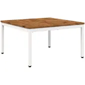 vidaXL Couchtisch Natürlich und Weiß 80 x 80,5 x 45 cm