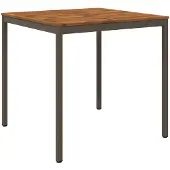 Syfax Gartenbar-Tisch NAARDEN Natur und Kaffee 110 x 108,5 x 105 cm