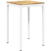 Syfax Gartenbar-Tisch Weiß 70 x 68,5 x 105 cm Massivholz Akazie