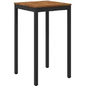 Syfax Gartenbar-Tisch Natürlich und Schwarz 60 x 60,5 x 105 cm