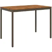 Syfax Gartenbar-Tisch Natur und Kaffee 147 x 88,5 x 105 cm