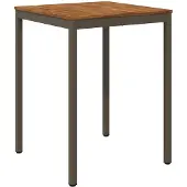 Syfax Gartenbar-Tisch Natur und Kaffee 80 x 80,5 x 105 cm