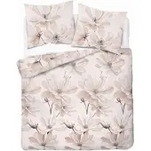 Detexpol Home Elegance Satin-Bettwäsche 160x200 Beige Blumen
