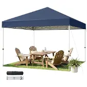Hawthyhome Faltpavillon 3x3m Wasserdicht UV-Schutz 50+ Höhenverstellbar Blau