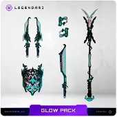 Metatravelers Legendari Zubehör-Set Glow Weapons Pack