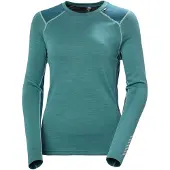 Helly Hansen Women's Lifa Merino Midweight Crew Base Layer opal green (494) XL