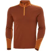 Helly Hansen Lifa Merino Midweight Halb-Reißverschluss, Herren, Braun