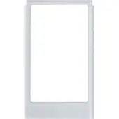 Hager Großer eckiger Glasdesign-Rahmen Polarweiß - WD2231