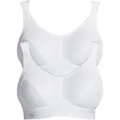 Anita Sport-BH "Sport BH extreme control", Damen, Gr. 75, Cup E, weiß (weiß weiß), Stoff, Obermaterial: 76% Polyester PES. 19% Polyamid PA. 5% Elasthan EL., BHs Sport-BH