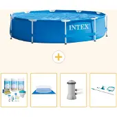Intex Frame Pool Rund - 366x76 cm - 5-teilig S21007
