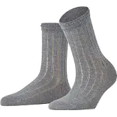 Falke Socken "Eyelet", Kinder, Gr. 39-42, grau (light graumeliert (3390)), Obermaterial: 78% Baumwolle CO. 21% Polyamid PA. 1% Elasthan EL., glatt, Socken Socken