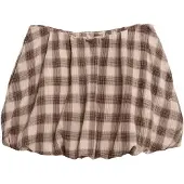 Armedangels KARIERTER BALLON-MINI-ROCK |Bio-Baumwoll Mix - mehrfarbig (XL)